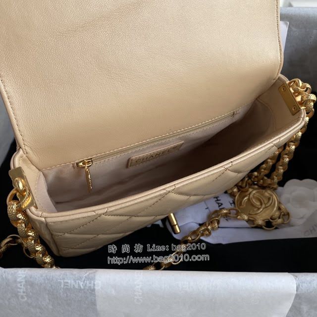 Chanel女包 香奈兒專櫃最新款大號鏈條女包 Chanel限量版金幣包 AS2222大號  djc4210